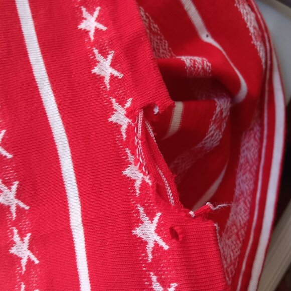 Vintage 1970s Womens Red Tank Top Small Star Print by Bobbie Brooks Shirt Hippy - Picture 7 of 8